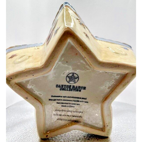 Canyon Ranch Collection Lone Star Hand Painted Ceramic Baskets Set of 2 - Picture 6 of 16